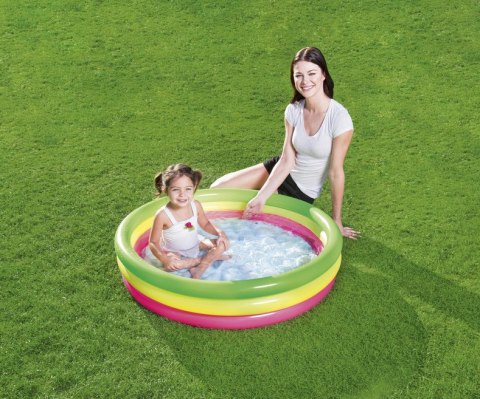 Bestway BESTWAY 51104 BASEN DMUCHANY TRZY KOLORY MEDIUM 102cm x 25cm Bestway BESTWAY 51104 BASEN DMUCHANY TRZY KOLORY MEDIUM 102cm x 25cm