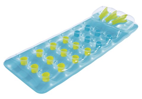 Bestway Bestway 43015 DMUCHANY MATERAC PLAŻOWY 188cm x 71cm NIEBIESKI Bestway Bestway 43015 DMUCHANY MATERAC PLAŻOWY 188cm x 71cm NIEBIESKI