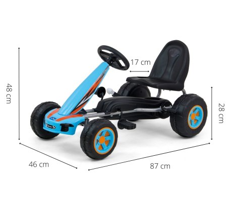 Milly Mally Gokart na pedały Viper Blue Milly Mally Gokart na pedały Viper Blue