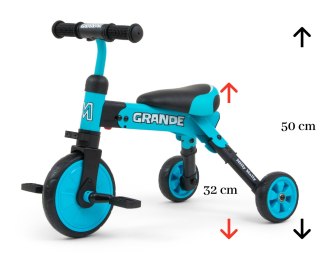 Milly Mally Rowerek 2w1 Grande Blue