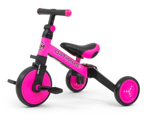 Milly Mally Rowerek 3w1 Optimus Pink