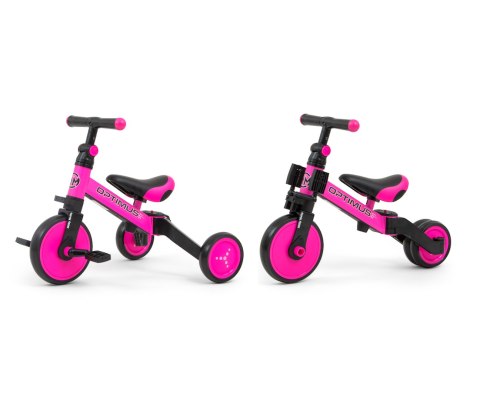 Milly Mally Rowerek 3w1 Optimus Pink