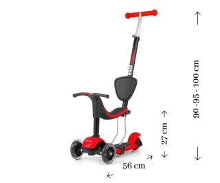 Milly Mally Scooter Little Star Red