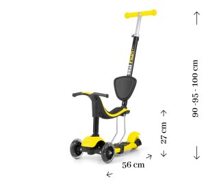 Milly Mally Scooter Little Star Yellow