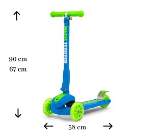 Milly Mally Scooter Magic Blue-Green
