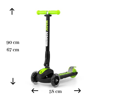 Milly Mally Scooter Magic Green Milly Mally Scooter Magic Green