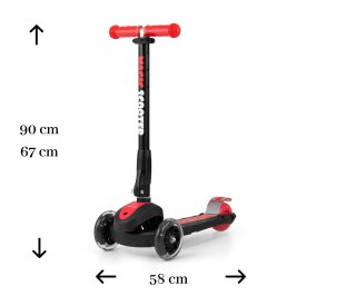 Milly Mally Scooter Magic Red