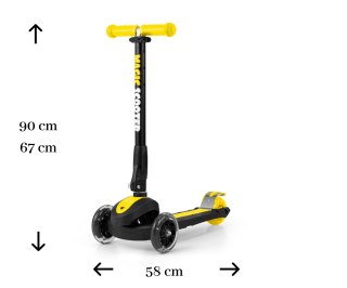Milly Mally Scooter Magic Yellow