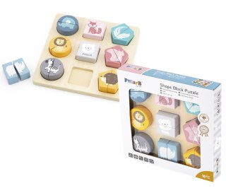 Viga Viga 44012 PolarB Układanka 2w1 Puzzle - kształty