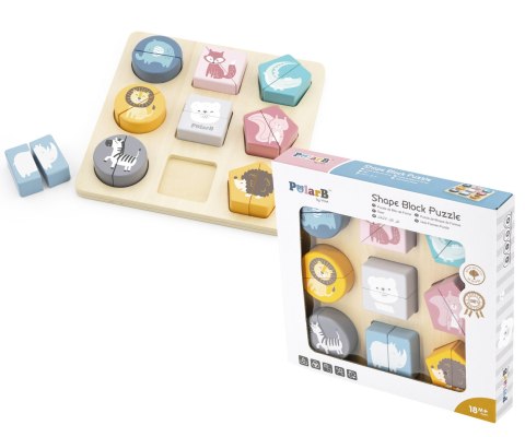 Viga Viga 44012 PolarB Układanka 2w1 Puzzle - kształty Viga Viga 44012 PolarB Układanka 2w1 Puzzle - kształty