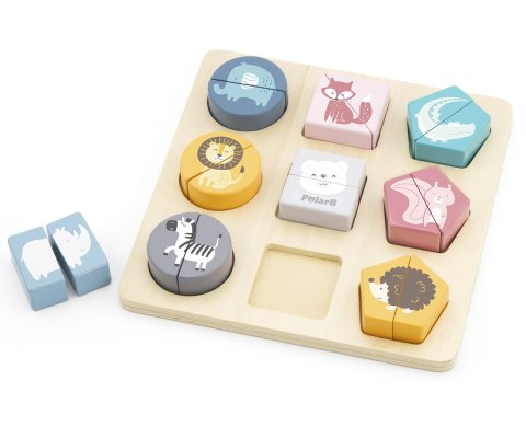 Viga Viga 44012 PolarB Układanka 2w1 Puzzle - kształty Viga Viga 44012 PolarB Układanka 2w1 Puzzle - kształty