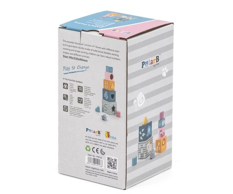 Viga Viga 44016 PolarB piramidka edukacyjna z sorterem Viga Viga 44016 PolarB piramidka edukacyjna z sorterem