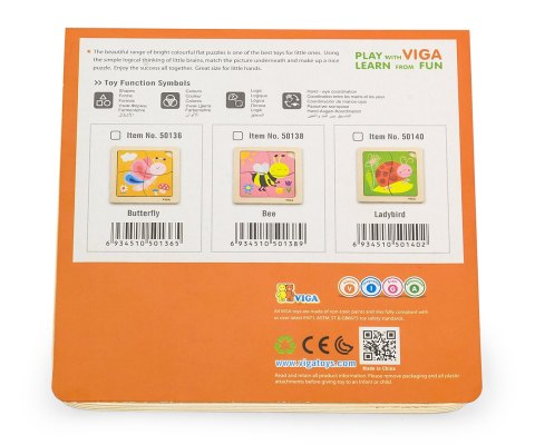 Viga Viga 50136 Puzzle na podkładce - motylek Viga Viga 50136 Puzzle na podkładce - motylek