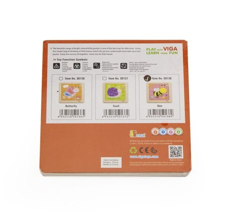 Viga Viga 50138 Puzzle na podkładce - pszczółka Viga Viga 50138 Puzzle na podkładce - pszczółka