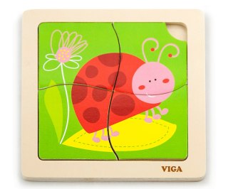 Viga Viga 50140 Puzzle na podkładce - biedronka
