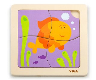 Viga Viga 50144 Puzzle na podkładce - rybka