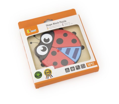 Viga Viga 50168 Pierwsze puzzle maluszka - biedronka Viga Viga 50168 Pierwsze puzzle maluszka - biedronka