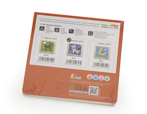 Viga Viga 51313 Puzzle na podkładce - Krówka Viga Viga 51313 Puzzle na podkładce - Krówka