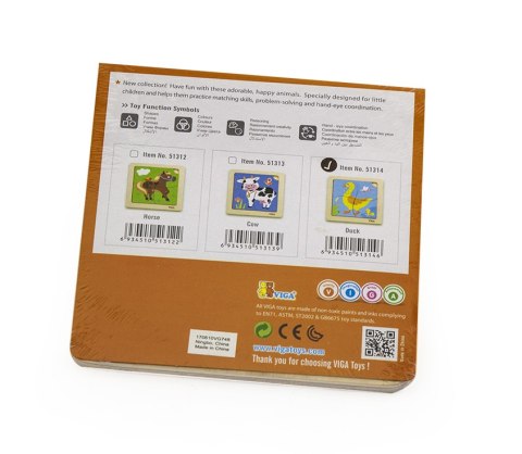 Viga Viga 51314 Puzzle na podkładce - Kaczuszka Viga Viga 51314 Puzzle na podkładce - Kaczuszka