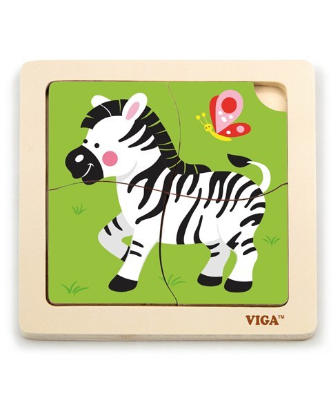 Viga Viga 51317 Puzzle na podkładce-zebra Viga Viga 51317 Puzzle na podkładce-zebra