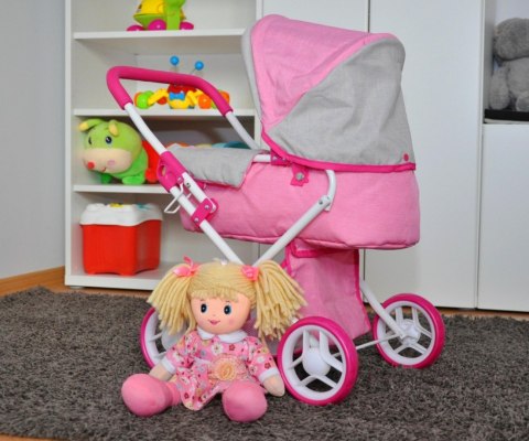 Milly Mally Wózek dla lalek Alice Prestige Pink