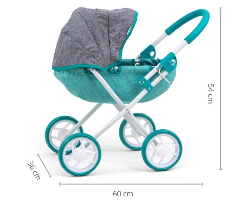 Milly Mally Wózek dla lalek Dori Prestige Mint