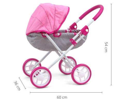 Milly Mally Wózek dla lalek Dori Prestige Pink Milly Mally Wózek dla lalek Dori Prestige Pink