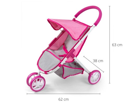 Milly Mally Wózek dla lalek Susie Prestige Pink Milly Mally Wózek dla lalek Susie Prestige Pink