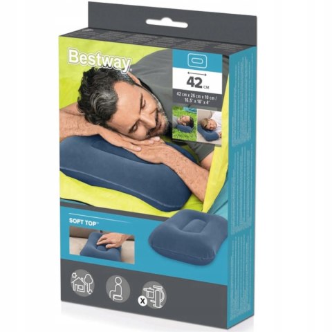 Bestway Bestway dmuchana poduszka turystyczna podróżna zagłówek 67121N Bestway Bestway dmuchana poduszka turystyczna podróżna zagłówek 67121N