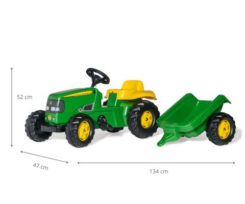 Rolly Toys Rolly Toys 012190 Traktor Rolly Kid John Deere z przyczepą Rolly Toys Rolly Toys 012190 Traktor Rolly Kid John Deere z przyczepą
