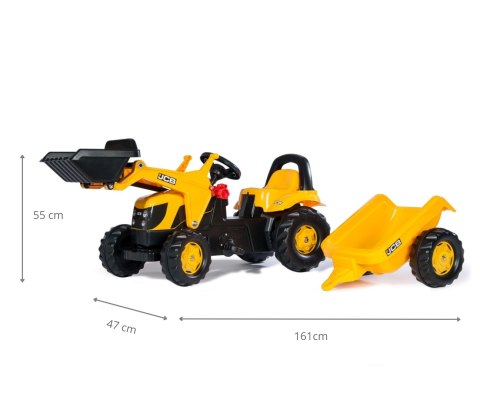 Rolly Toys Rolly Toys 023837 Traktor Rolly Kid JCB z łyżką i przyczepą Rolly Toys Rolly Toys 023837 Traktor Rolly Kid JCB z łyżką i przyczepą