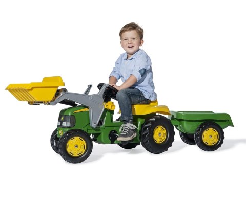 Rolly Toys Rolly Toys 811496 Traktor Rolly Junior John Deere z łyżką i przyczepą