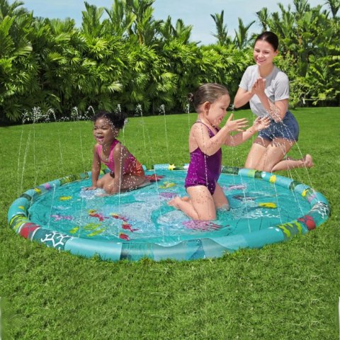 Bestway Brodzik letnia mata wodna fontanna 165cm zraszacz ślizgawka Bestway 52487 Bestway Brodzik letnia mata wodna fontanna 165cm zraszacz ślizgawka Bestway 52487