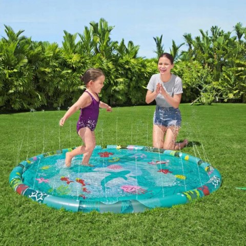 Bestway Brodzik letnia mata wodna fontanna 165cm zraszacz ślizgawka Bestway 52487 Bestway Brodzik letnia mata wodna fontanna 165cm zraszacz ślizgawka Bestway 52487