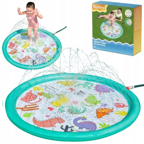 Bestway Brodzik mata wodna fontanna 122cm zraszacz dino ślizgawka Bestway 52698 Bestway Brodzik mata wodna fontanna 122cm zraszacz dino ślizgawka Bestway 52698