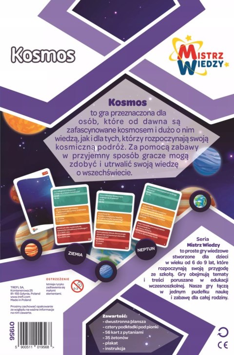 Trefl Gra dla dzieci edukacyjna Kosmos Mistrz Wiedzy Trefl 01956