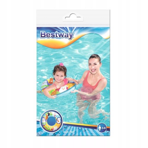 Bestway Kółko koło dmuchane do pływania dla dzieci 3-6 lat pingwin Bestway 36113P Bestway Kółko koło dmuchane do pływania dla dzieci 3-6 lat pingwin Bestway 36113P