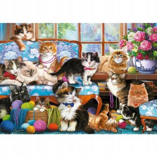 Trefl Puzzle Kocia Rodzina Koty 500 elementów Trefl 37425