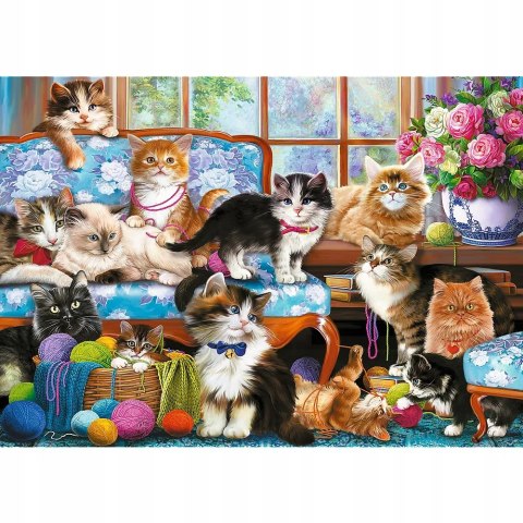 Trefl Puzzle Kocia Rodzina Koty 500 elementów Trefl 37425 Trefl Puzzle Kocia Rodzina Koty 500 elementów Trefl 37425