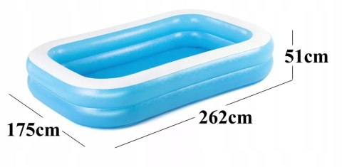 Bestway Basen dmuchany ogrodowy dla dzieci 262 x 175 x 51cm Bestway 54006