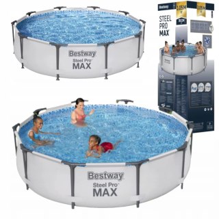 Bestway Basen stelażowy ogrodowy okrągły 305 x 76 cm Bestway 56406