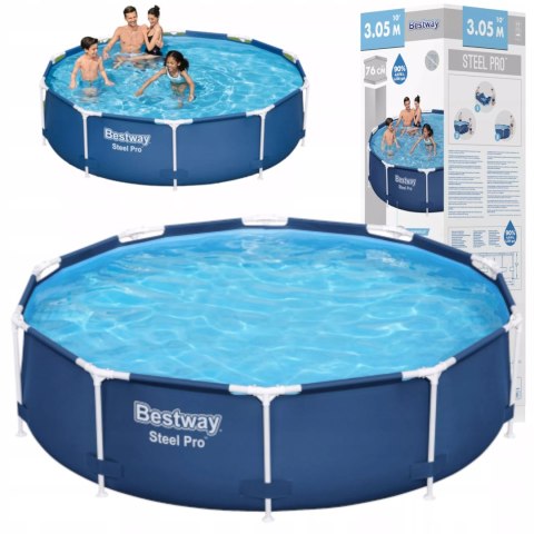 Bestway Basen stelażowy ogrodowy okrągły 305 x 76cm Bestway 56677
