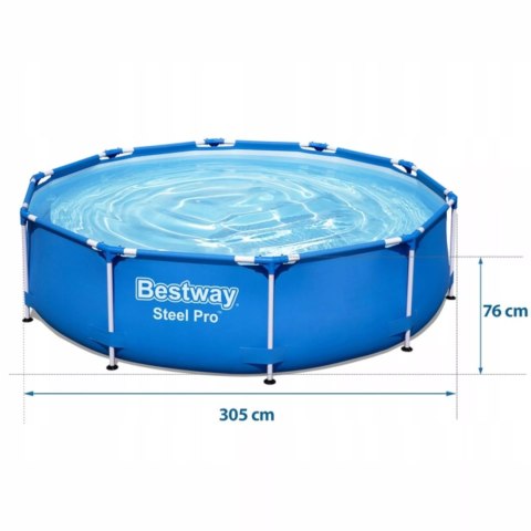 Bestway Basen stelażowy ogrodowy okrągły 305 x 76cm Bestway 56677