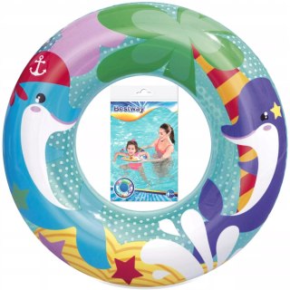 Bestway Kółko koło dmuchane do pływania dla dzieci 3-6 lat delfin Bestway 36113D