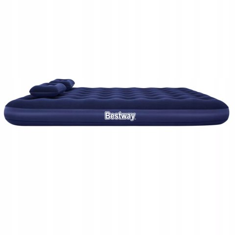 Bestway Materac dmuchany dwuosobowy pompka ręczna 2x poduszki Bestway 67374