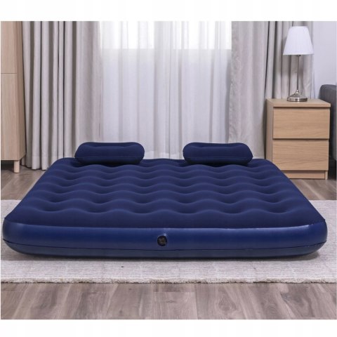 Bestway Materac dmuchany dwuosobowy pompka ręczna 2x poduszki Bestway 67374