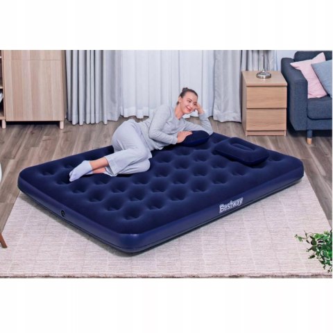 Bestway Materac dmuchany dwuosobowy pompka ręczna 2x poduszki Bestway 67374