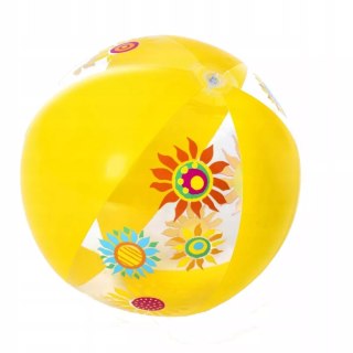 Bestway Piłka plażowa dmuchana żółty kwiaty Bestway 31036Ż