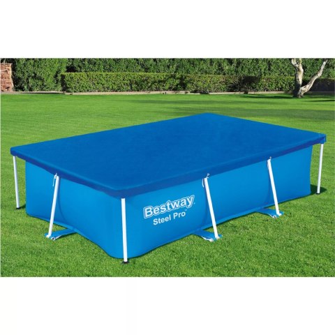 Bestway Przykrycie 264 x 174cm na basen stelażowy Bestway 58105 Bestway Przykrycie 264 x 174cm na basen stelażowy Bestway 58105
