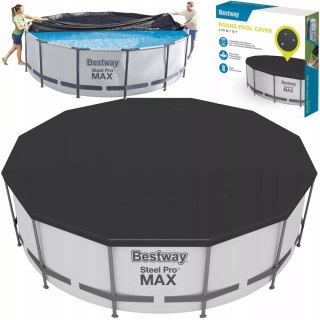 Bestway Przykrycie na basen stelażowy śr. 366cm Bestway 58037